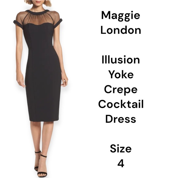 Maggy London Dresses & Skirts - Maggie London black cocktail dress size 4
